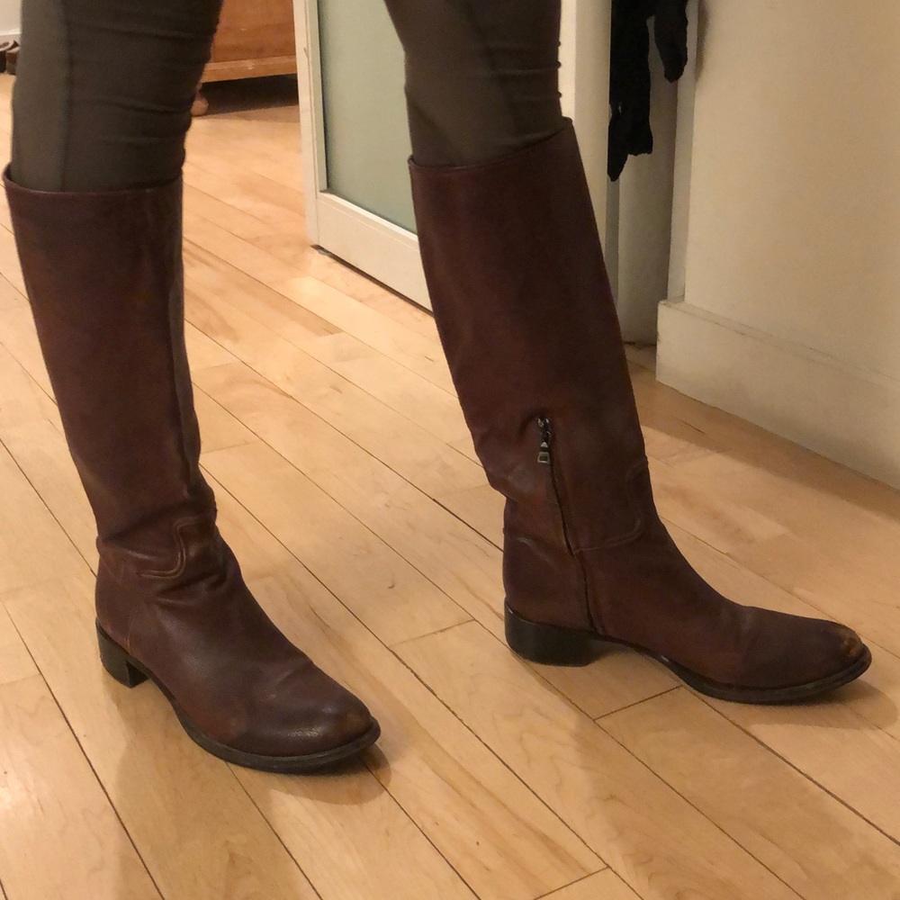Brown Prada boots